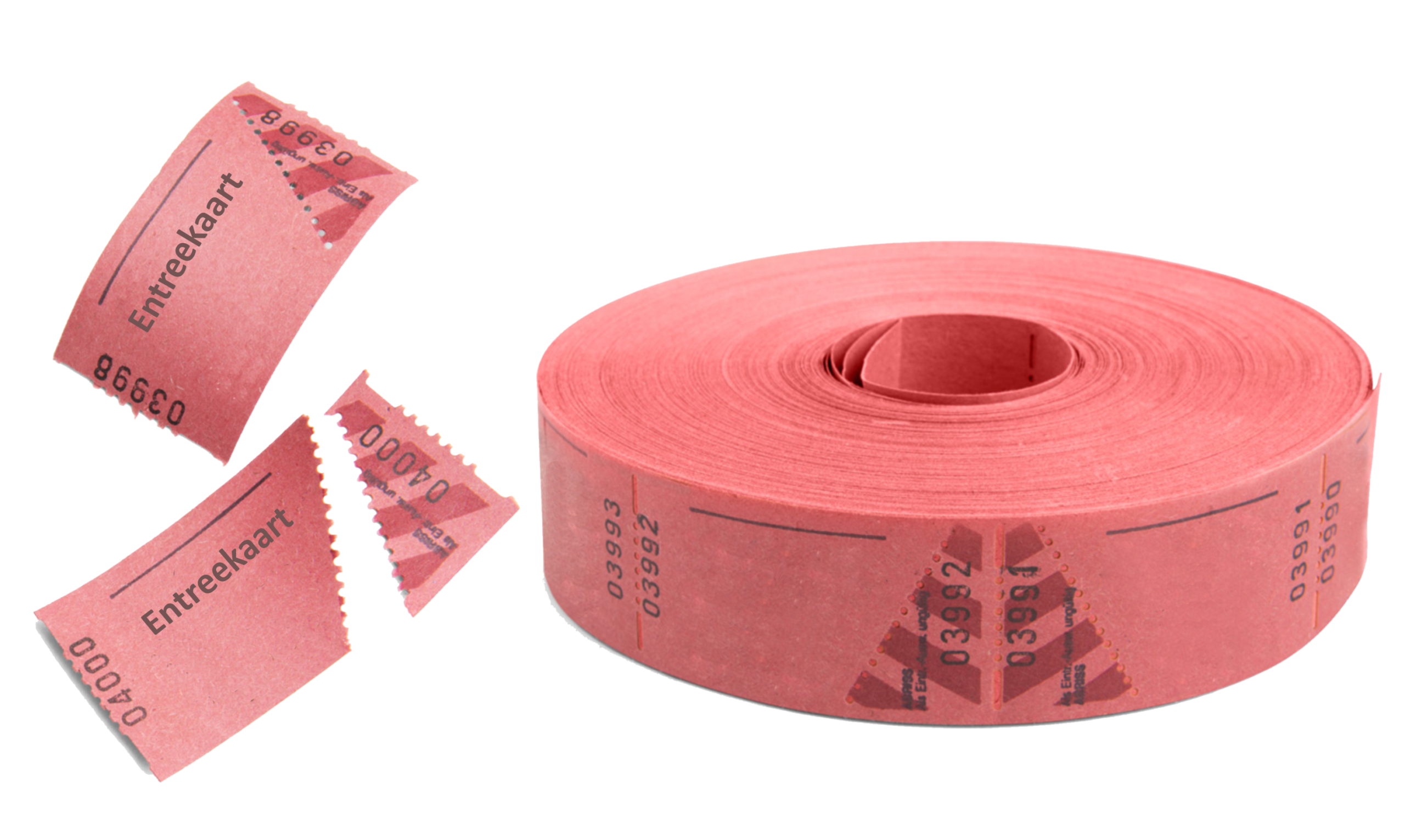 Toegangskaarten op rol